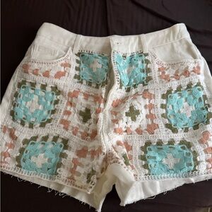 Crochet Patchwork Women Shorts